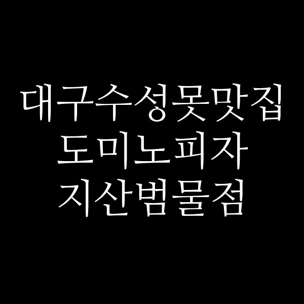 도미노피자 지산범물점 썸네일 이미지